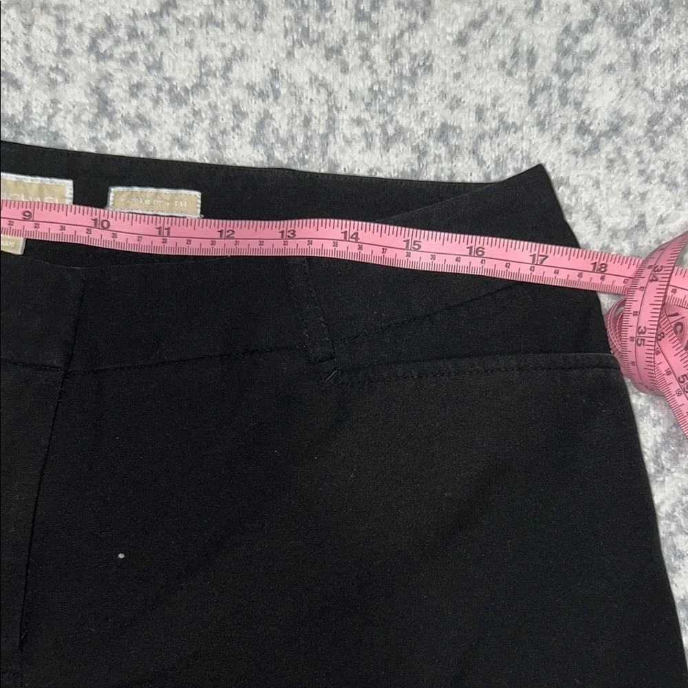 MICHAEL KORS Gramercy Fit Black Wide Leg Dress Pants Size 12 P Regular